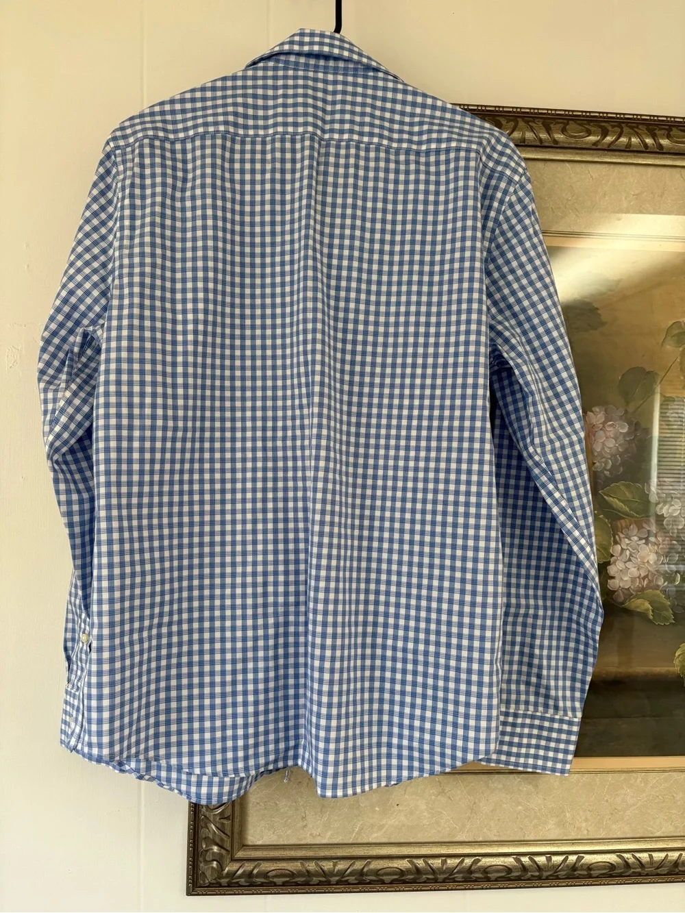 Banana Republic Blue White Gingham Button-Down Shirt - Men
